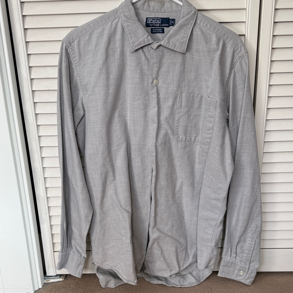 Polo by Ralph Lauren Light Gray Casual Shirt